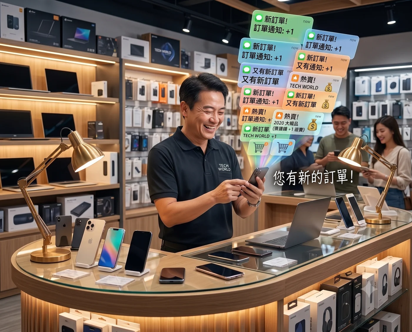 3C 零售 訂單通知不斷